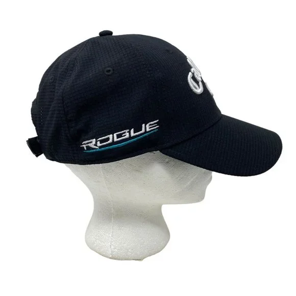 Callaway Golf Hat Rogue Odyssey Black Cap Adjustable Tour Authentic Chrome Soft - Picture 4 of 7